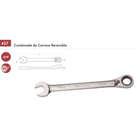 LLAVE COMBINADA DE CARRACA DOGHER DE 19mm REF. 457-19