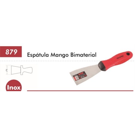 ESPÁTULA DE MANGO BIMATERIAL 60mm DOGHER COD. 879-60