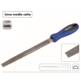 LIMA MEDIACAÑA BASTA 04"x100mm CON MANGO ALYCO COD. 197509