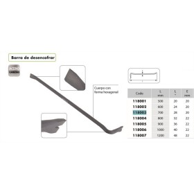 DESENCOFRADOR ALYCO 22x700mm COD. 118003