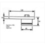 PUNTO DE GIRO SUPERIOR FACRISUR REGULABLE Ø60mm DE 140x60x12 ref. 40070