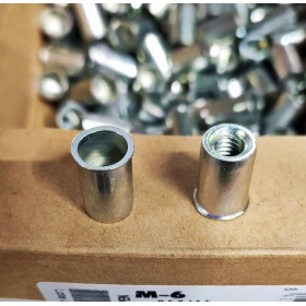 TUERCA REMACHABLE BRALO DE CABEZA BAJA Y M-6 (100uds)