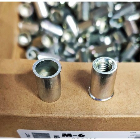 TUERCA REMACHABLE BRALO DE CABEZA BAJA Y M-6 (100uds)