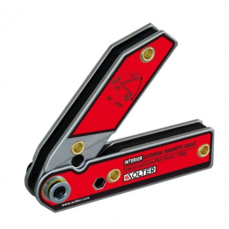 ESCUADRA MAGNÉTICA SOLTER AJUSTABLE 30-270º MODELO MAGNET ADJ ref. 06743