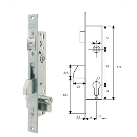 CERRAD. EMBUTIR TESA 4210/25/3NI SIN BOMBILLO