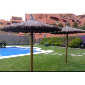 SOMBRILLA DE BREZO CON ARO Y POSTE DE Ø2,40m, SOLO DISPONIBLE PARA RECOGER