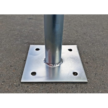 POSTE CINCADO PARA SIMPLE TORSIÓN DE 2 METROS 042, ARRANQUE CON PLACA