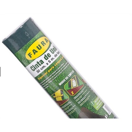 BANDA DE SOLAPE PARA CÉSPED ARTIFICIAL ROLLO 0.3X5m  ref. 42806