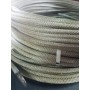 CABLE DE ACERO GALVANIZADO ANTIGIRATORIO DE Ø4mm 19x7+0 ROLLO 10m