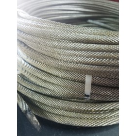 CABLE DE ACERO GALVANIZADO ANTIGIRATORIO DE Ø4mm 19x7+0 ROLLO 10m