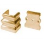 MACOLLA DE LATÓN DE BASE PARA CUADRADO DE 16x16mm CON TAPA TRASERA