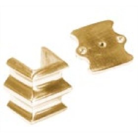 MACOLLA DE LATÓN CENTRAL PARA CUADRADO DE 16x16mm CON TAPA TRASERA R.2031/16