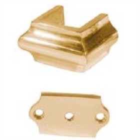 MACOLLA DE LATÓN CENTRAL PARA CUADRADO DE 16x16mm CON TAPA TRASERA R.2032/16