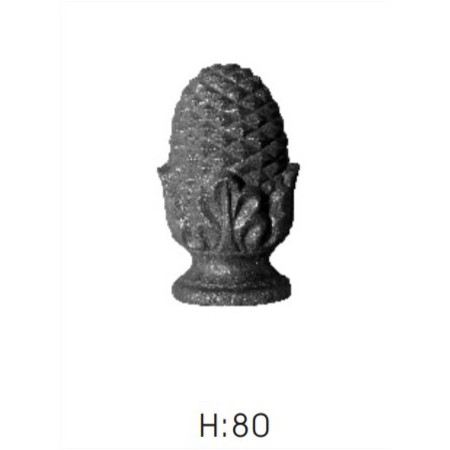 REMATE EN FORMA DE PIÑA DE HIERRO FUNDIDO ref. 058