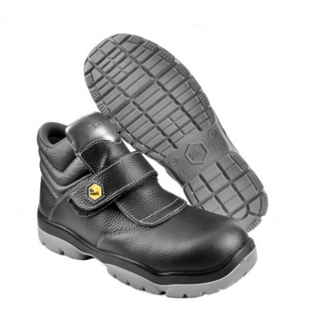 BOTA DE SEGURIDAD CON CIERRE DE VELCRO PUNTERA + PLANTILLA NO METÁLICA MOD. ESUS S3 VG Nº 46
