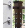 RÓTULA PARA PARED CON ROSCA DE M-6 A DERECHAS PARA BARANDILLAS DE CABLE ref. EMMF06DX