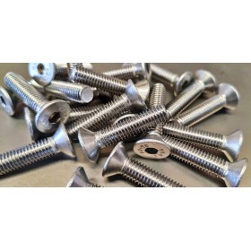 TORNILLO ALLEN AVELLANADO  DIN.7991 INOXIDABLE A2 M-6x25mm (€/100uds)
