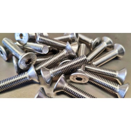 TORNILLO ALLEN AVELLANADO  DIN.7991 INOXIDABLE A2 M-6x25mm (€/100uds)