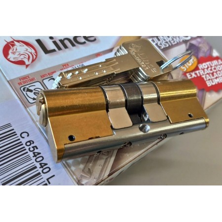 BOMBILLO SEGURIDAD LINCE C6 40x40 LEVA LARGA LATÓN C6 54040L