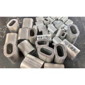 CASQUILLO DE ALUMINIO PARA CABLE DE ACERO DE 6mm