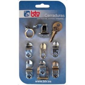 CERRADURA BTV PARA CARTERO EN CROMO PARA USO DE CORREOS REF. 60008