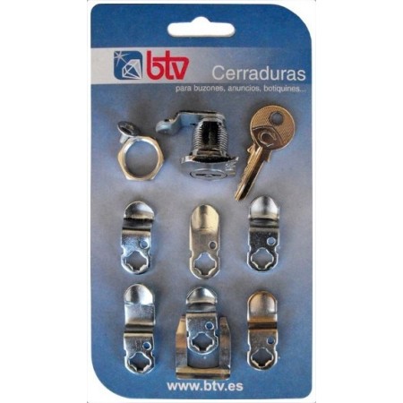 CERRADURA BTV PARA CARTERO EN CROMO PARA USO DE CORREOS REF. 60008