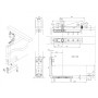 CIERRAPUERTAS DE SUELO PARA EMBUTIR MERONI FS980 EN3 PARA PUERTAS HASTA 95cm/100kg SIN RETENCIÓN.