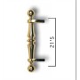 TIRADOR DE LATON DE 350mm CURVO/DESPLAZADO ref. 1114