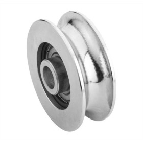 POLEA PARA PUERTA CORREDERA + CASQUILLO + RODAMIENTO DE Ø150x26mm (U-20) Ref. 109