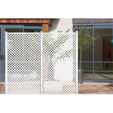 PANEL DECORATIVO PRIVAT 25X25 BLANCO DE 2X1m. ref. 179106