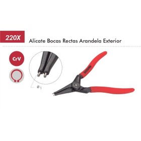 ALICATE SEEGER DOGHER RECTO EXTERIOR PRO DE 180mm ref. 220X-180