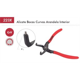 ALICATE SEEGER DOGHER CURVO INTERIOR PRO 170mm ref. 223X-180
