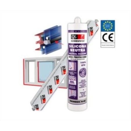 SILICONA NEUTRA PROFESIONAL QS TECNOSIL N-80 ALTAS PRESTACIONES COLOR BLANCO