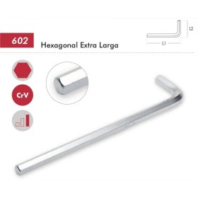 LLAVE ALLEN ACODADA 4mm. DOGHER EXTRA LARGA ref. 602-04