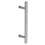 TIRADOR INOXIDABLE CLOVAN DE TUBO Ø32x500x350mm DESPLAZADO MODELO VRG-500 ref.96024