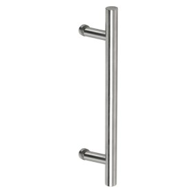 TIRADOR INOXIDABLE CLOVAN DE TUBO Ø32x500x350mm DESPLAZADO MODELO VRG-500 ref.96024