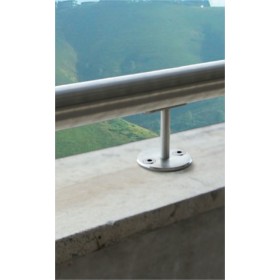 SOPORTE PARA PASAMANOS INOXIDABLE RECTO DE 75mm ref. E0230