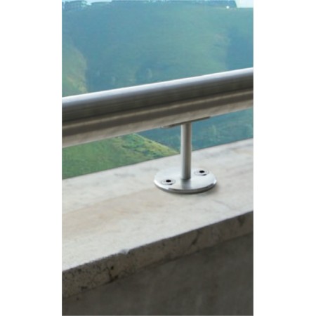 SOPORTE PARA PASAMANOS INOXIDABLE RECTO DE 75mm ref. E0230