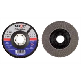 DISCO DE LAMINAS TARGET PIRAMIDAL DE Ø115x22mm GRANO 200 ref. 7D211T200