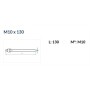 ESPARRAGO PARA TACO QUIMICO M-10x130 INDEX ref. EQ-AC10130 (CAJA 10uds)