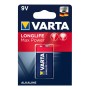 PILA ALKALINA 9.0V 6LR61 VARTA LONGLIFE MAX POWER (1 unidad).