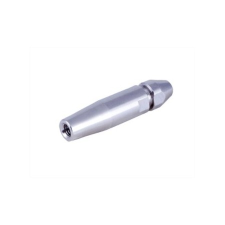 TERMINAL DE APRIETE RÁPIDO PARA BARANDILLAS DE CABLE DE Ø6mm CON ROSCA DE M-8 A IZQUIERDAS