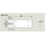 PLACA INOX DE RECUBRIMIENTO PARA DORMA BTS-75 ref. 46700060