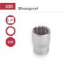 LLAVE DE VASO CON BOCA DE ESTRELLA DE 1/2"-30mm DOGHER COD. 530-30