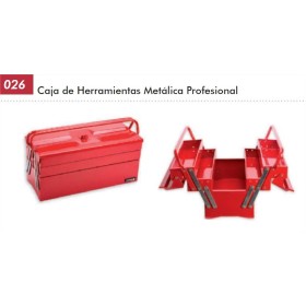 CAJA DE HERRAMIENTAS METÁLICA DOGHER DE 495x230x200mm ref.026-001