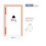 BISAGRA JUSTOR CON MUELLE MODELO PG240 Ø22x240mm GOTA  ref. I-5126 UE12