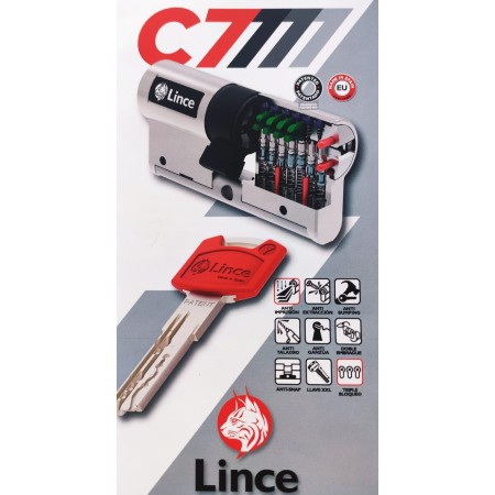 BOMBILLO LINCE SEGURIDAD C7 CON EMBRAGUE 35+35 L.LARGA NÍQUEL ref. C753535ND