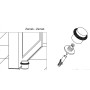 TOPE PARA PUERTA NIQUELADO CON GOMA AMIG ref. 5744