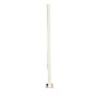POSTE BLANCO RAL 9016 DE 60X40 PARA VALLA PLEGADA DE 0,6M, CON PLACA DE ANCLAJE PARA ATORNILLAR