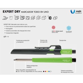 MARCADOR EXPERT DRY DE GRAFITO + 10 MINAS DE 3 COLORES ref. EK8482202